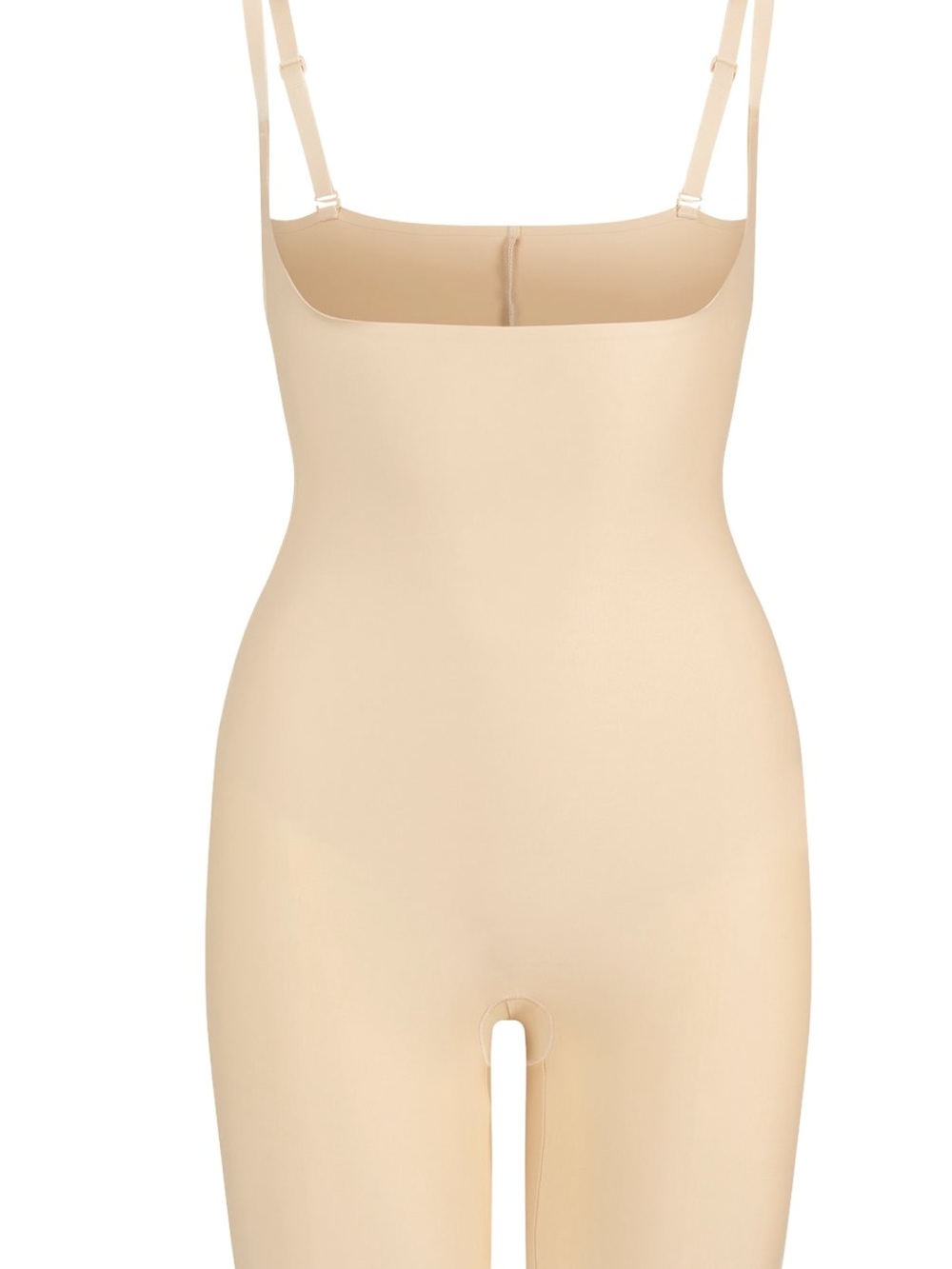 SKIMS Body Core Sculpt Open Bust Mid Thigh Bodysuit Sand XL BD-MDT-3287